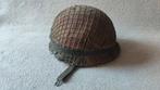 Nederlandse Legerhelm M53 met binnenhelm helmnet camouflage, Ophalen of Verzenden, Landmacht, Nederland, Helm of Baret