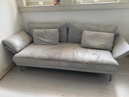 Leren Rolf benz design 3 zits (slaap)bank, Huis en Inrichting, Banken | Bankstellen, Gebruikt, Rechte bank, Driepersoons, 75 tot 100 cm