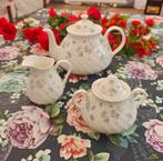 Wedgwood theeset – April Flowers (3-delig) – in topstaat!, Antiek en Kunst, Antiek | Servies compleet, Ophalen of Verzenden