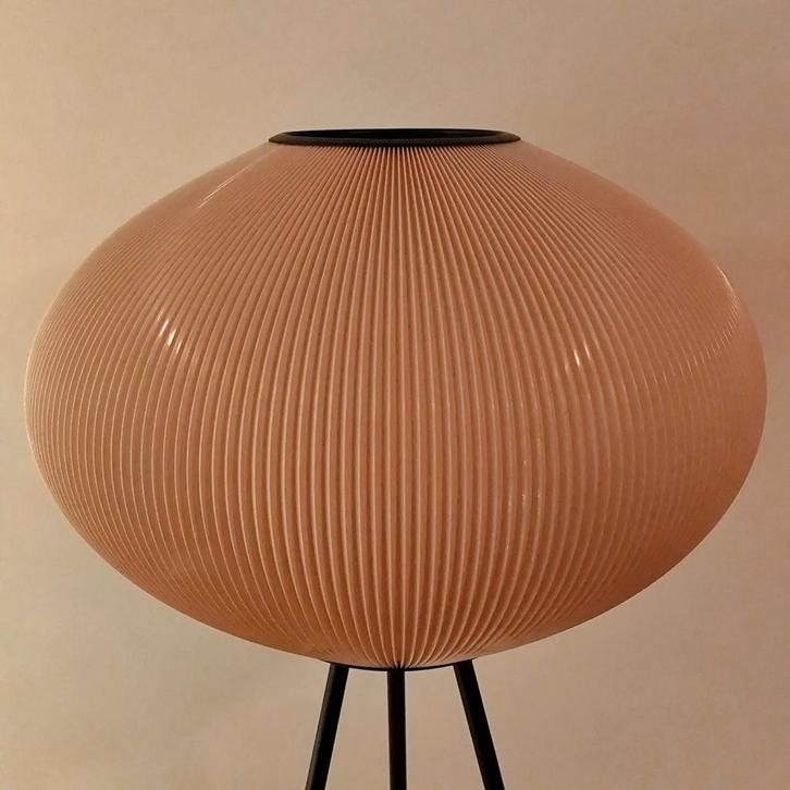 Roze Rispal Lampenkap Ø42cm - Zeer Nette Staat, Huis en Inrichting, Lampen | Vloerlampen, Ophalen of Verzenden