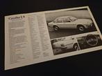 Brochure Vauxhall Cavalier LS 1980, Ophalen of Verzenden, Zo goed als nieuw, Overige merken