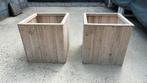 Houten blioembakken, Ophalen, Zo goed als nieuw, Hout