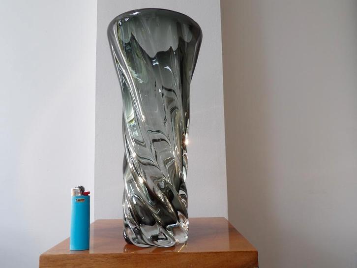Murano grote Vaas grijs/groen, Antiek en Kunst, Antiek | Vazen, Ophalen of Verzenden