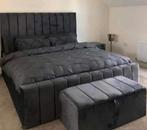 Elegante harmonie: het unieke paneelbed, Verzenden, Wit, Dekbedovertrek, Nieuw