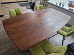 Eetkamertafel mangohout 180x98 cm gezandstraald, 50 tot 100 cm, 150 tot 200 cm, Rechthoekig, Zo goed als nieuw