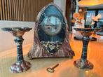 Art Deco marmeren pendule set, Antiek en Kunst, Ophalen