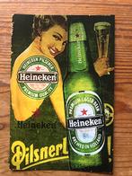 Heineken kaart op hard papier / karton formaat 15x10cm, Verzamelen, Nieuw, Reclamebord, Plaat of Schild, Heineken, Ophalen of Verzenden