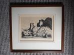 etsen, boerderij in Cromvoirt, Antiek en Kunst, Kunst | Etsen en Gravures, Ophalen