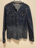 Jeansjasje met parels maat 44 Monari, Maat 42/44 (L), Zo goed als nieuw, Verzenden, Blauw