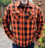 Bikers blouse met protectie oranje/zwart nieuw 6XL, Motoren, Ophalen of Verzenden