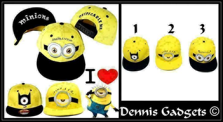 Dennis Gadgets: Minion Cap nu met 2 gratis sleutelhangers, Kleding | Heren, Hoeden en Petten, Nieuw, Pet, One size fits all, Ophalen of Verzenden