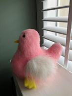 1 Pluche Roze vogel knuffel, Kinderen en Baby's, Ophalen of Verzenden, Zo goed als nieuw, Overige typen