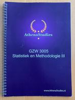 AthenaStudies GZW 3005 Statistiek en Methodologie III, Boeken, Ophalen of Verzenden, Gelezen, WO
