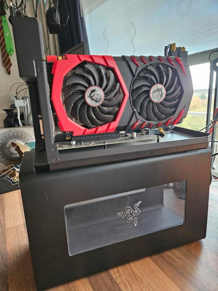 MSI GeForce GTX 1080 GAMING X in Razer Core X aangeboden, Computers en Software, Videokaarten, Gebruikt, Nvidia, PCI-Express 3.0