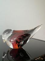 VINTAGE MURANO KRISTAL GLAS GLAZEN VOGEL BEELDJE BEELD, Ophalen of Verzenden