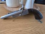 Antieke penvuur dubbelloops pistool. Vrijgesteld voor 1870, Ophalen of Verzenden