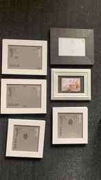 Fotolijstjes hout 10x15 | 13x18 | 14x14 | wit & grijs, Ophalen, Zo goed als nieuw
