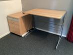 Bureau met ladenblok, Ophalen, Met wielen, Gebruikt, Bureau