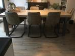 Grote 6 of 8 persoons eettafel., Huis en Inrichting, Tafels | Eettafels, Gebruikt, 200 cm of meer, Vijf personen of meer, Grenenhout