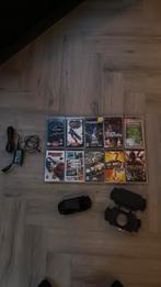 Psp PlayStation hand computer, Spelcomputers en Games, Spelcomputers | Sony PlayStation 2, Met games, Zwart, Ophalen of Verzenden