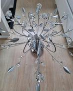Kroonluchter plafonier kristal roosjes pegels nieuw staat, Ophalen, Nieuw, Glas, Plafonier plafond kroonluchter