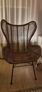 2 Rotan vlinderfauteuils van woonwinkel de Troubadour. Zgan!, Ophalen, Zo goed als nieuw, 75 tot 100 cm, 50 tot 75 cm