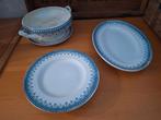 4 onderdelen van kinderservies Petrus Regout - decor Bordure, Antiek en Kunst, Ophalen