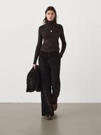 NIEUW! Massimo Dutti 2024-2025 top met turtleneck bruin XL, Verzenden, Nieuw, Lange mouw, Bruin