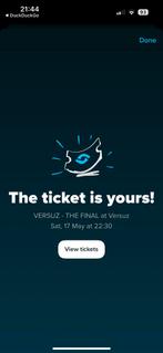 Versuz The Final ticket, Tickets en Kaartjes, Eén persoon, Overige soorten, Overige typen