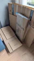 7 boxes 405x405x405 mm + 12 boxes 431x333x294 + tape, Ophalen, Doos, Minder dan 35 cm, Zo goed als nieuw