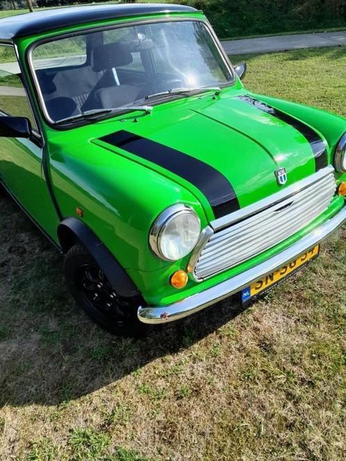 mini 1989, Auto's, Austin, Particulier, Bluetooth, USB, Benzine, Euro 6, Hatchback, Handgeschakeld, Groen, Zwart, Stof, Voorwielaandrijving