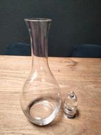 Elegante Wijnkaraf van Glas, Huis en Inrichting, Ophalen, Wit, Minder dan 50 cm, Glas