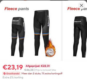 **Hagelnieuwe fietskleding in één koop XL** beschikbaar voor biedingen