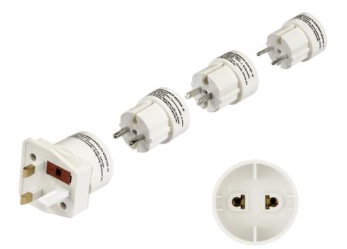 HAMA Reisstekker Travel Plug Set Type A/B/C/E/F/G, Doe-het-zelf en Verbouw, Elektra en Kabels, Nieuw, Stekker, Ophalen of Verzenden