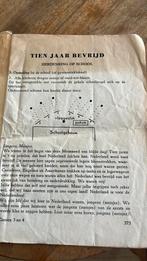 Protocol scholen 10 jaar bevrijding met kleurplaat, Verzamelen, Ophalen of Verzenden, Nederland