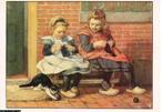 Ansichtkaart	Jetses	Ot & Sien	Wat doet poes, Verzenden, 1960 tot 1980, Ongelopen, Kinderen