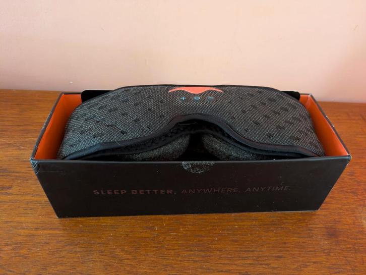 Manta Sleep Sound Slaapmasker, met ingebouwde koptelefoon, Sport en Fitness, Gezondheidsproducten en Wellness, Zo goed als nieuw