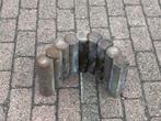 Palissadepaaltjes 8x25 cm bruin 775 stuks (62 m1), Tuin en Terras, Bielzen en Borders, Ophalen, 25 tot 50 cm, Nieuw, Minder dan 25 cm