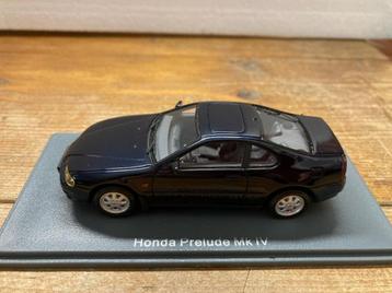 ✅ Honda Prelude MK4 1:43 NEO44505 Blue Metallic beschikbaar voor biedingen