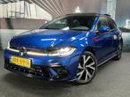 Volkswagen Polo 1.0 TSI DSG 110PK R-Line PANO/CAM/IQ/KEY-LES, Zwart, Leder en Stof, Bedrijf, Nieuw