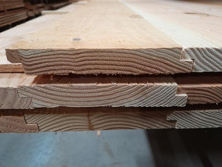 Douglas planken fijnbezaagd/halfhoutse verbinding gedroogd, Tuin en Terras, Palen, Balken en Planken, Nieuw, Planken, Ophalen