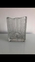 Vintage Mid Century Nybro melted Ice glas Glasbruk Sweden, Antiek en Kunst, Ophalen of Verzenden