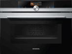 Siemens studio line IQ700 (CM836) combi oven/magnetron, Witgoed en Apparatuur, Hete lucht, Gebruikt, Inbouw, 45 tot 60 cm