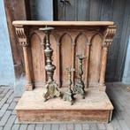 Oud brocante antiek houten knielbankje kerkbankje *Etage3*, Ophalen, Gebruikt, ., .