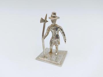 Zilveren miniatuur stadswacht, J.W. van Waveren, Haarlem beschikbaar voor biedingen