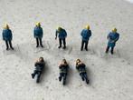 8 x Brandweermannen ho / 1;87, Ophalen of Verzenden, Zo goed als nieuw, 1:50 of kleiner, Figuur of Figuren
