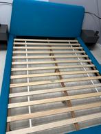 Beliani Vienne Bedframe 160x200, Ophalen, Gebruikt, Blauw, Tweepersoons