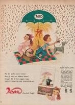 Retro reclame 1961 Venz hagelslag kindjes hebben picknick, Verzenden, Overige typen