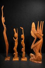 Vier Balinese beelden, Ophalen of Verzenden