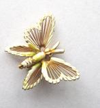 Vintage prachtige MONET vlinder broche verguld, Sieraden, Tassen en Uiterlijk, Broches, Ophalen, Zo goed als nieuw